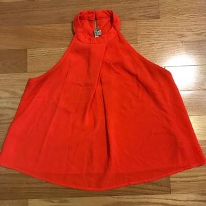 🎸Neon Orange Crop Top🎸